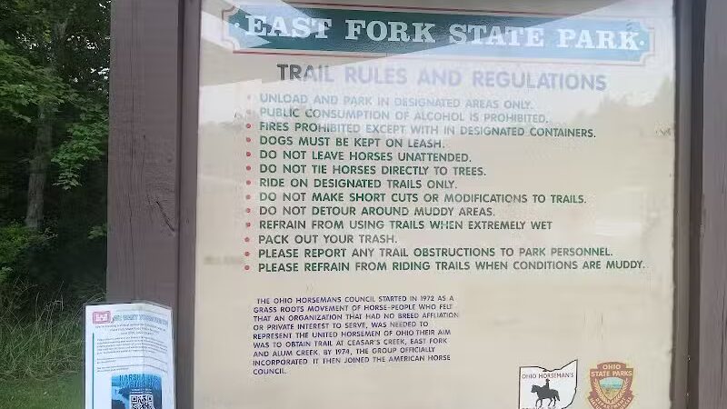 East Fork Lake State Park Bridle Trail Parking - Batavia, OH