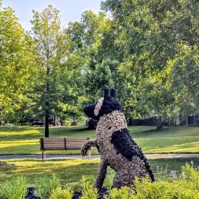 Dog Statues park - Dublin, OH