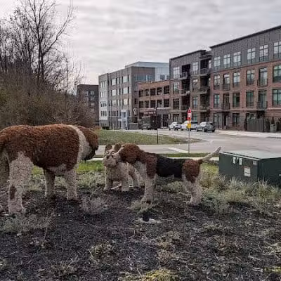 Dog Statues park - Dublin, OH