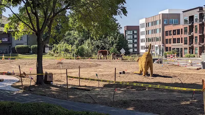 Dog Statues park - Dublin, OH