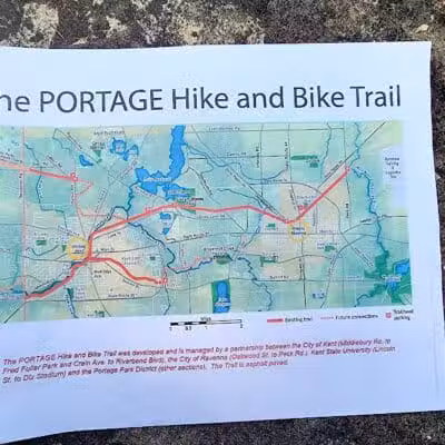 The Portage Hike & Bike Trail - Lake Rockwell Trailhead - Kent, OH