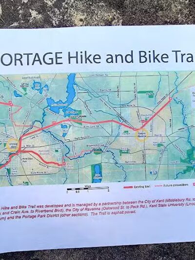 The Portage Hike & Bike Trail - Lake Rockwell Trailhead - Kent, OH