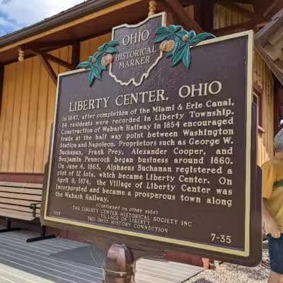 Wabash Cannonball Trailhead @ Liberty Center Train Station - Liberty Center, OH