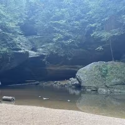 Whispering Cave Trail Head -2 Visitor Center Start - Logan, OH