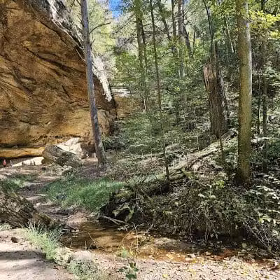 Whispering Cave Trail Head -2 Visitor Center Start - Logan, OH