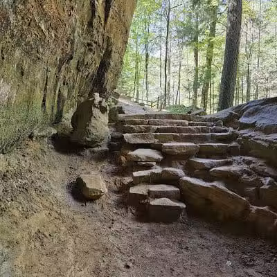 Whispering Cave Trail Head -2 Visitor Center Start - Logan, OH