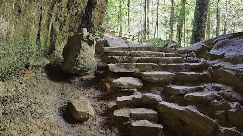 Whispering Cave Trail Head -2 Visitor Center Start - Logan, OH