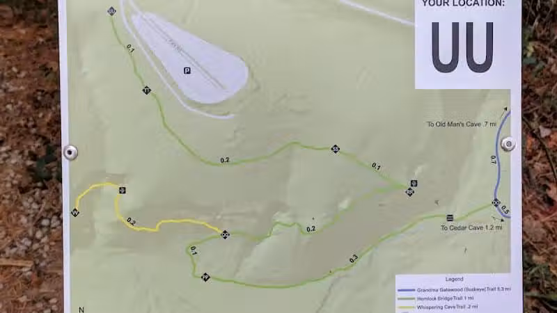 Whispering Cave Trail Head - Logan, OH