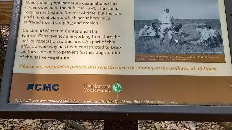 Edge of Appalachia Preserve - Buzzardroost Rock Trailhead - Lynx, OH