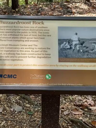 Edge of Appalachia Preserve - Buzzardroost Rock Trailhead - Lynx, OH