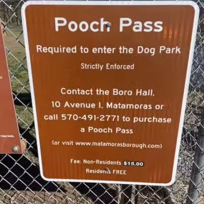 Matamoras Dog Park - Matamoras, PA