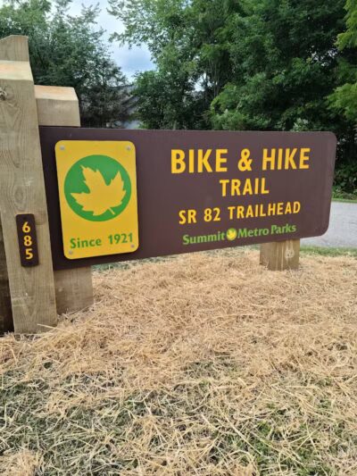 Bike & Hike Route 82 Trailhead Parking - Northfield, OH