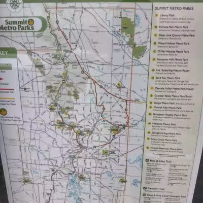 Bike & Hike Route 82 Trailhead Parking - Northfield, OH