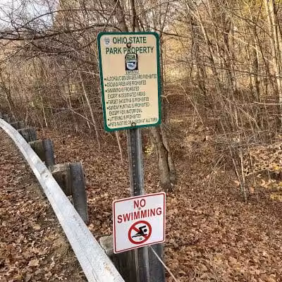 Hogback Trails Parking Area and Trailhead - Sunbury, OH