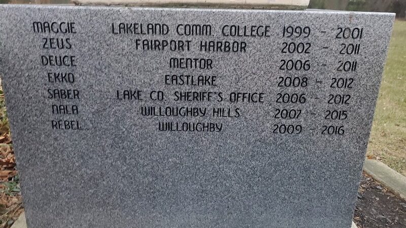 Lake County Police Dog Memorial - Willowick, OH
