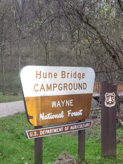Historic Hune Covered Bridge Campground - Wingett Run, OH