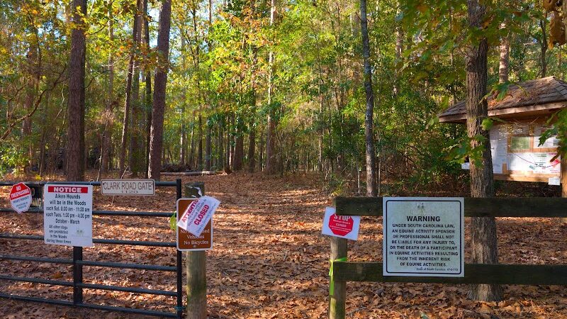 Hitchcock Woods: Clark Road Entrance - Aiken, SC