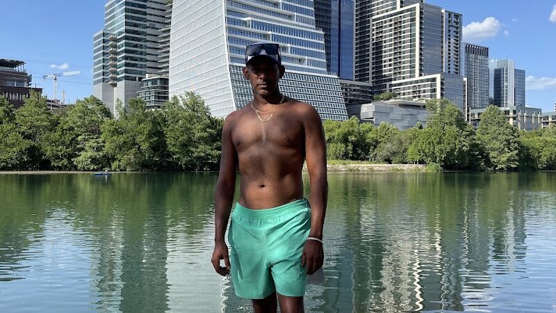 Dog Launch at Vic Mathias Shores - Austin, TX