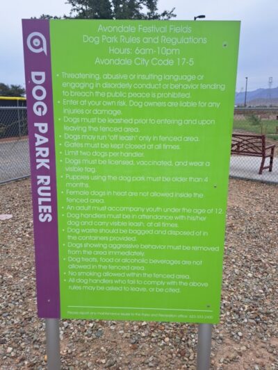 Avondale Festival Fields Dog Park - Avondale, AZ