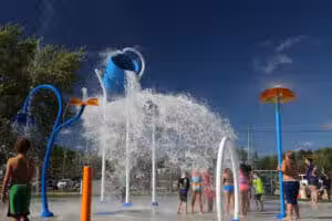 Beaverton spray park - Beaverton, MI