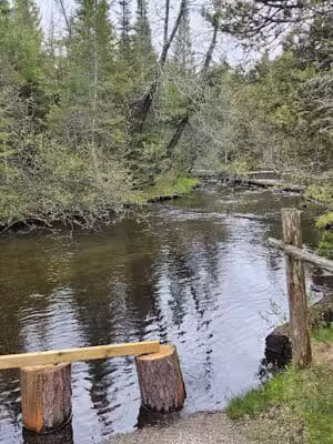 Luzerne Boardwalk for the shore to shore horseback and hiking trail. - Big Creek Township,