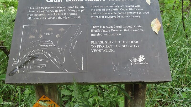 Cedar Bluffs Nature Preserve - Bloomington, IN
