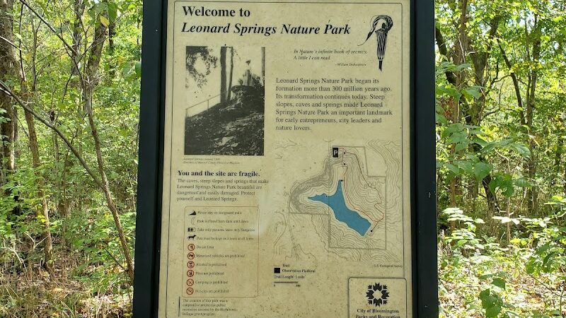 Leonard Springs Nature Trail Parking Lot - Bloomington, IN