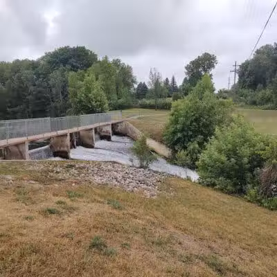 The Dam at Lake Shamrock - Clare, MI