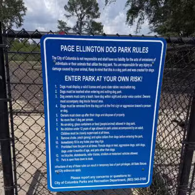 Page Ellington Park Dog Park - Columbia, SC