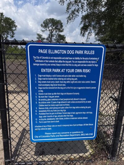 Page Ellington Park Dog Park - Columbia, SC