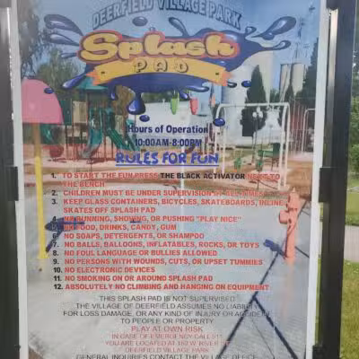 Deerfield Village Park Splash Pad - Deerfield,