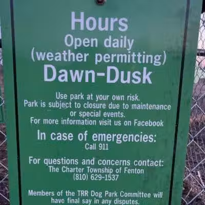 Thompson Road Regional Dog Park - Fenton, MI
