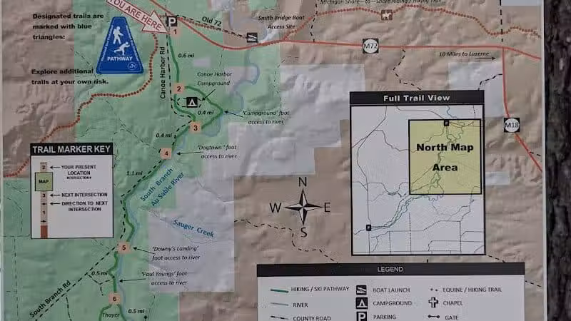 Mason Tract Pathway Trailhead - Grayling,