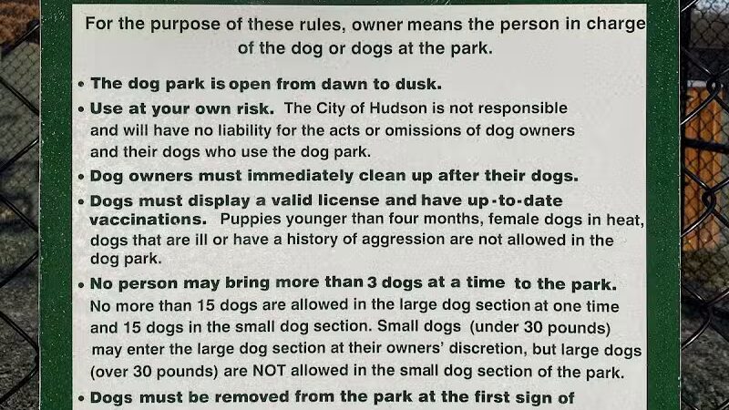 Hudson Dog Park - Hudson,