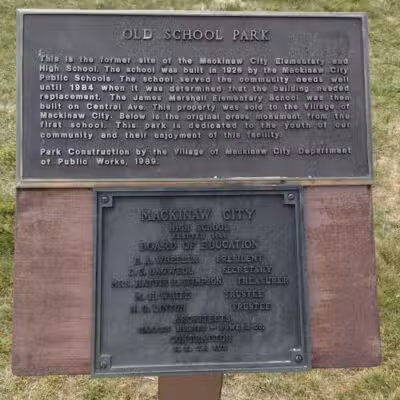 Old School Park - Mackinaw City,