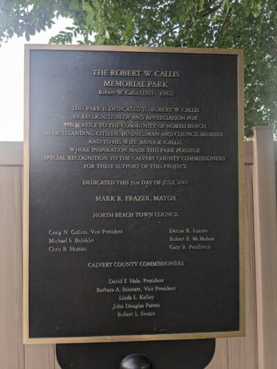 Robert W. Callis Memorial Park - North Beach, MD
