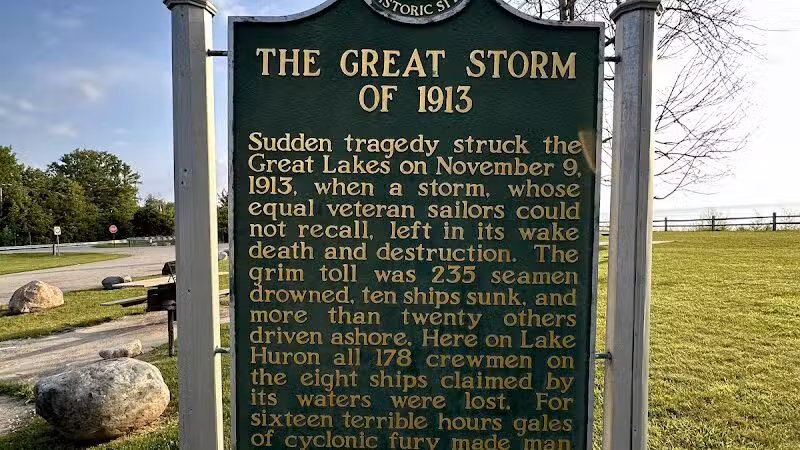 Lake Huron Roadside Park - Port Sanilac,