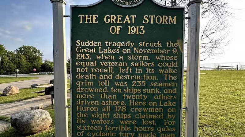 Lake Huron Roadside Park - Port Sanilac,