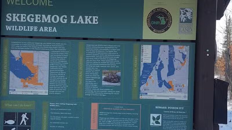 Skegemog Lake Wildlife Area North Shore Pathway Trail Head - Rapid City,