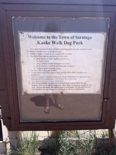 Saratoga dog park - Saratoga, WY