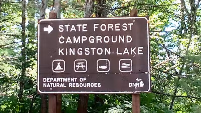 Kingston Lake State Forest Campground - Shingleton,
