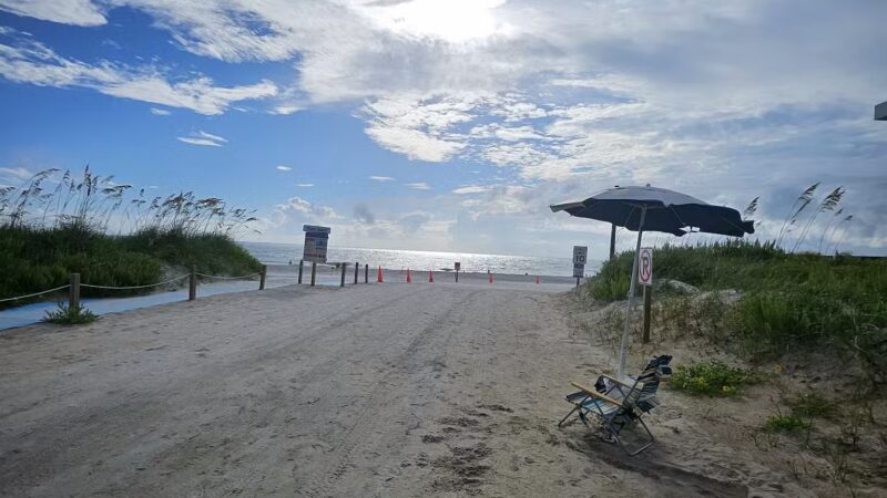 Vilano Drive on Beach - St. Augustine, FL