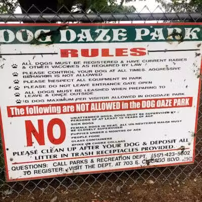Dog Daze Park - Tecumseh, MI