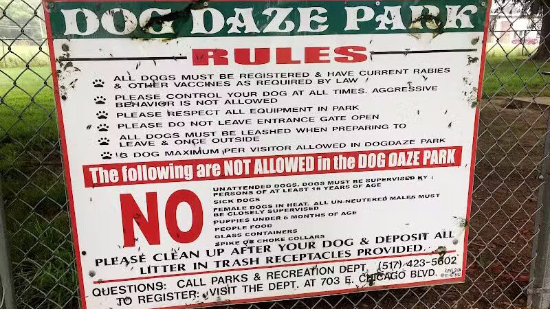 Dog Daze Park - Tecumseh, MI