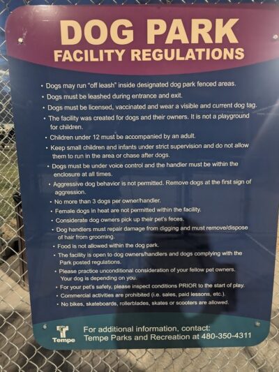 Kiwanis Dog Park - Tempe, AZ