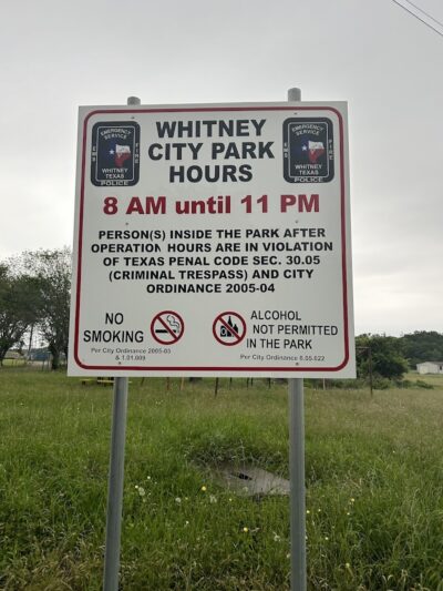 Whitney City Park - Whitney, TX
