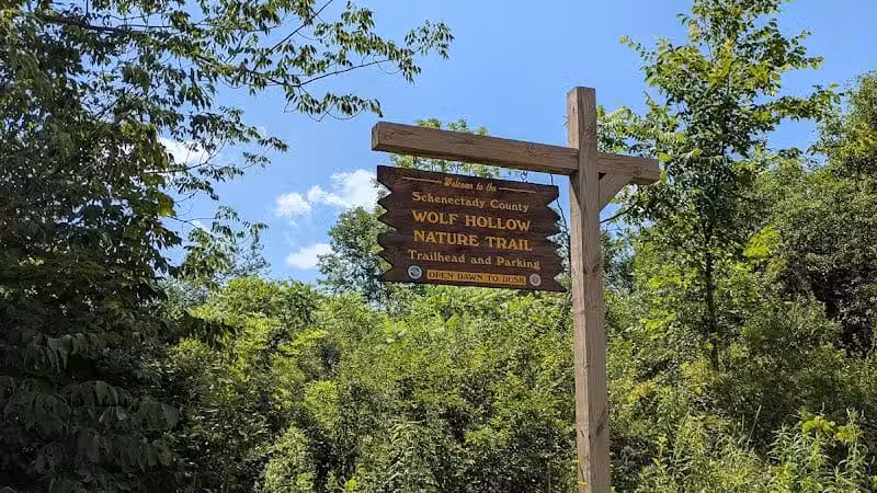 Wolf Hollow Preserve trailhead parking - Amsterdam, NY