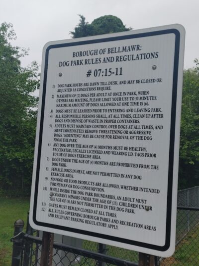 Borough of Bellmawr Dog Park - Bellmawr, NJ