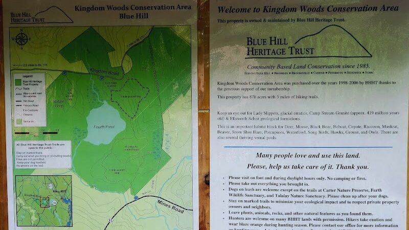 Kingdom Woods Conservation Area - Blue Hill Heritage Trust - Blue Hill, ME