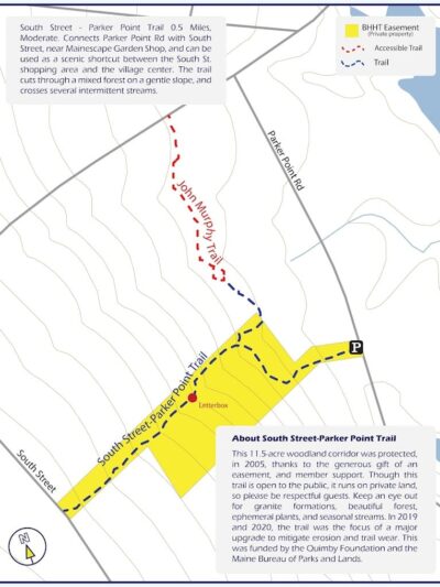 Parker Point/South St Trail - Blue Hill Heritage Trust - Blue Hill, ME